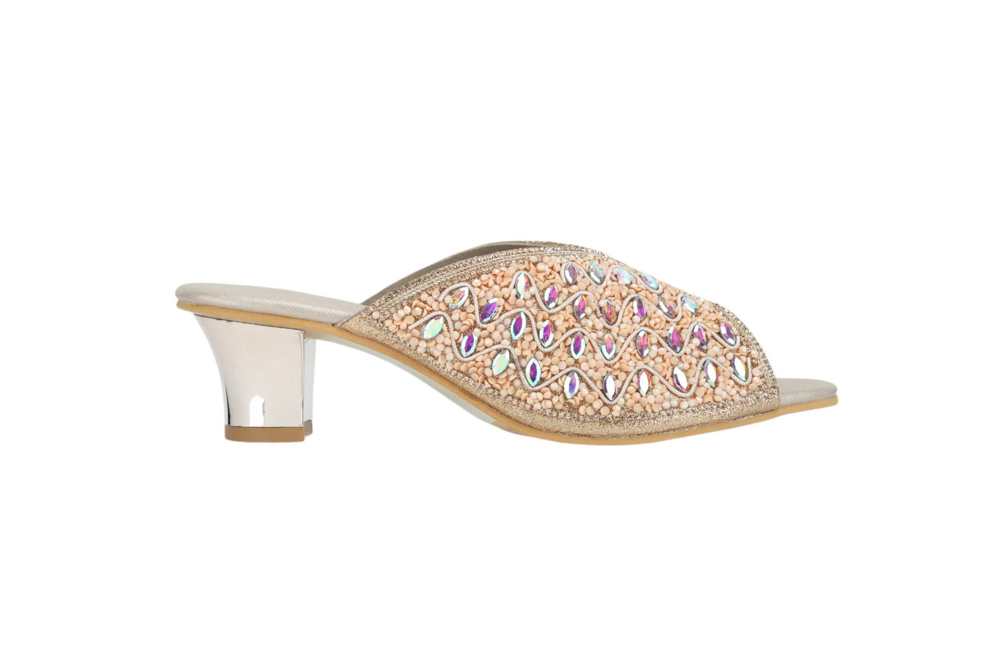 Premium Ladies Fancy Heel Mule 912507