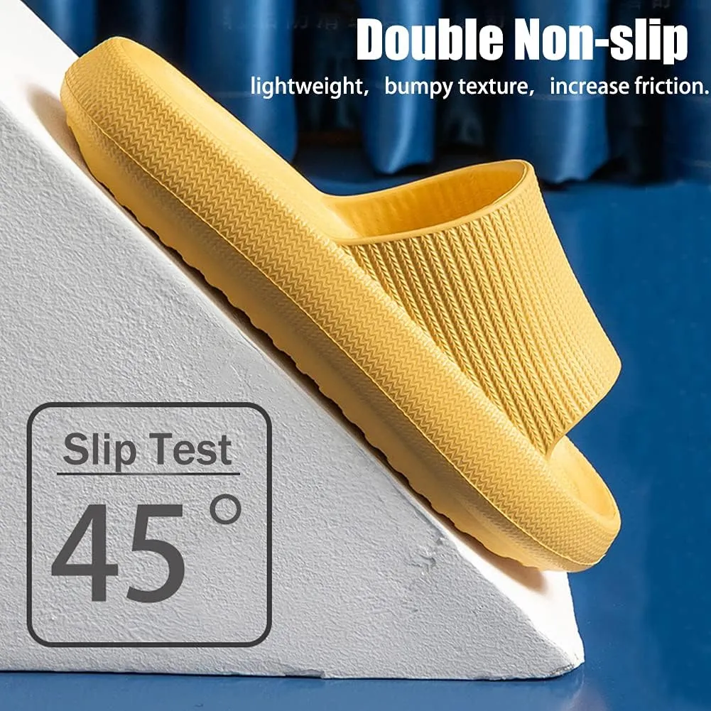 rosyclo Cloud Slippers for Women and Men Massage Thick Sole Non-Slip Shower Slippers Bathroom Super Soft Comfy House Cloud Slide Slippers for Indoor and Outdoor