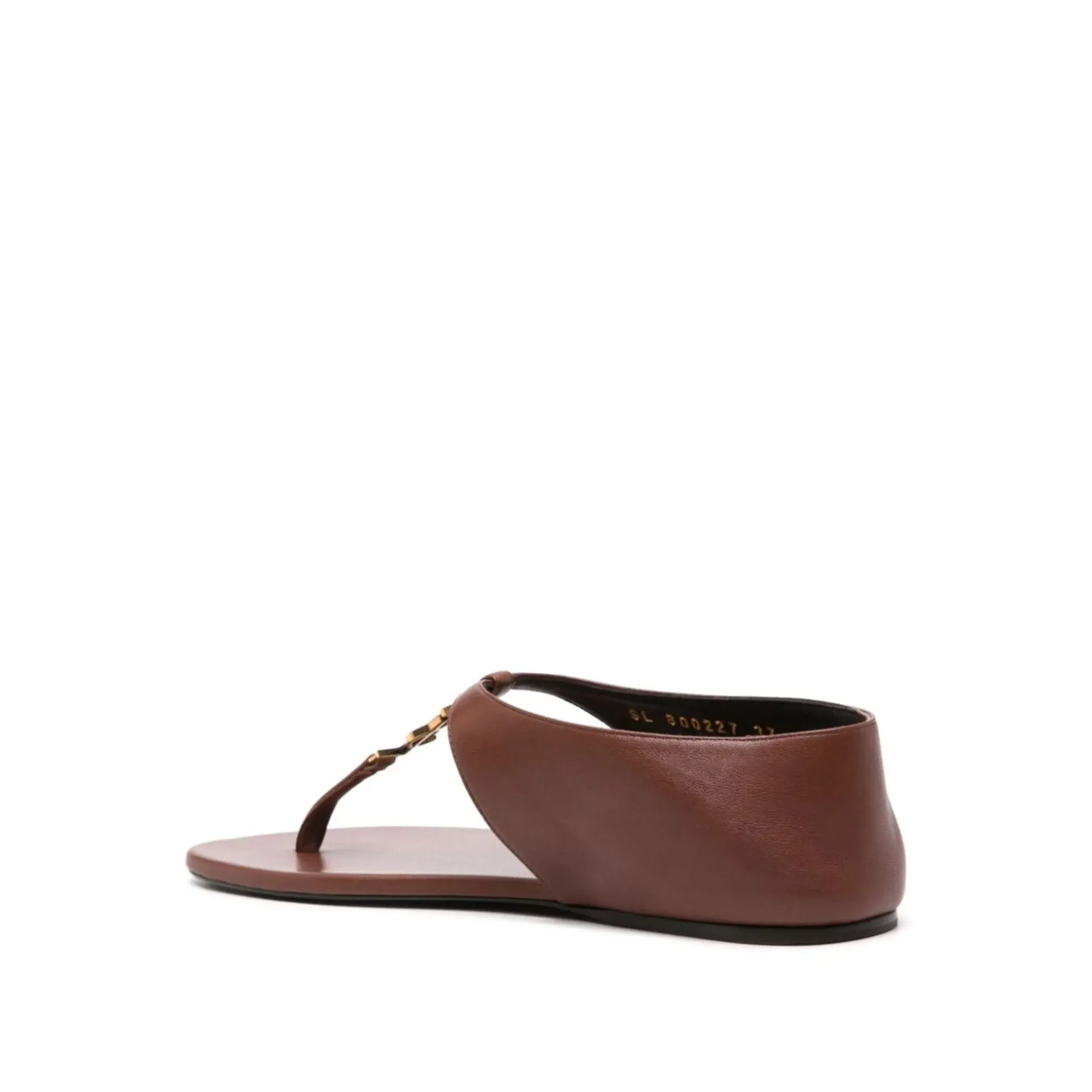 Saint Laurent Cassandra Logo Plaque Sandals