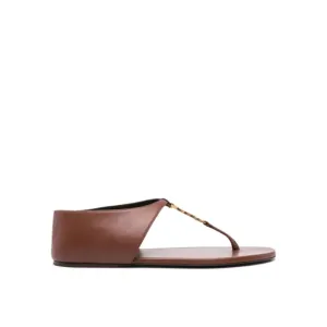 Saint Laurent Cassandra Logo Plaque Sandals