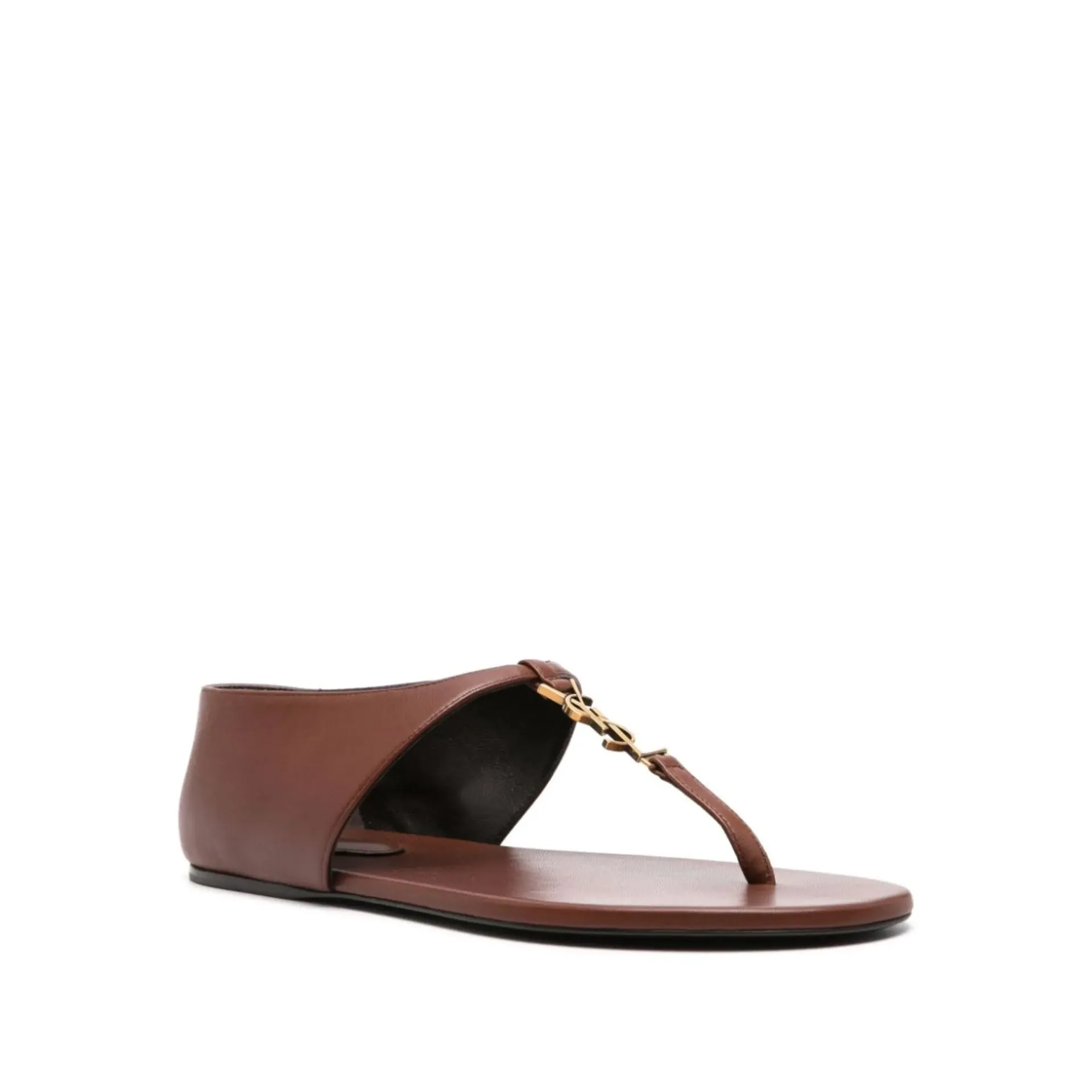 Saint Laurent Cassandra Logo Plaque Sandals