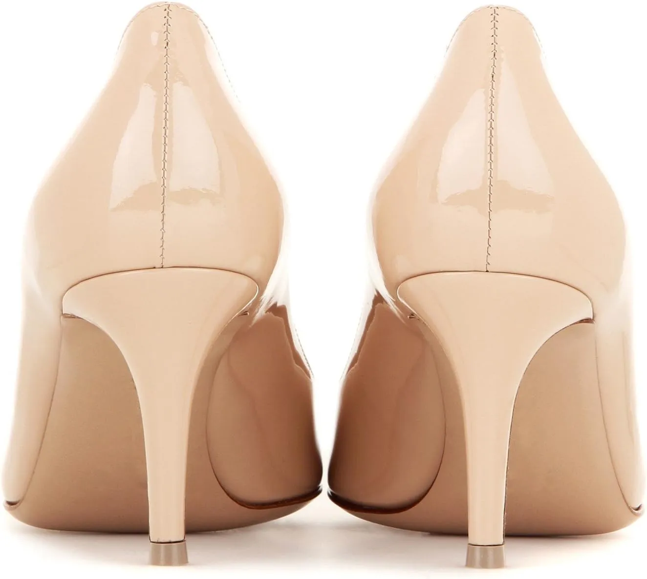 SAMMITOP Women's 6.5cm Classic Kitten Heel Pumps Pointed Toe Mid Heel Dress Shoes