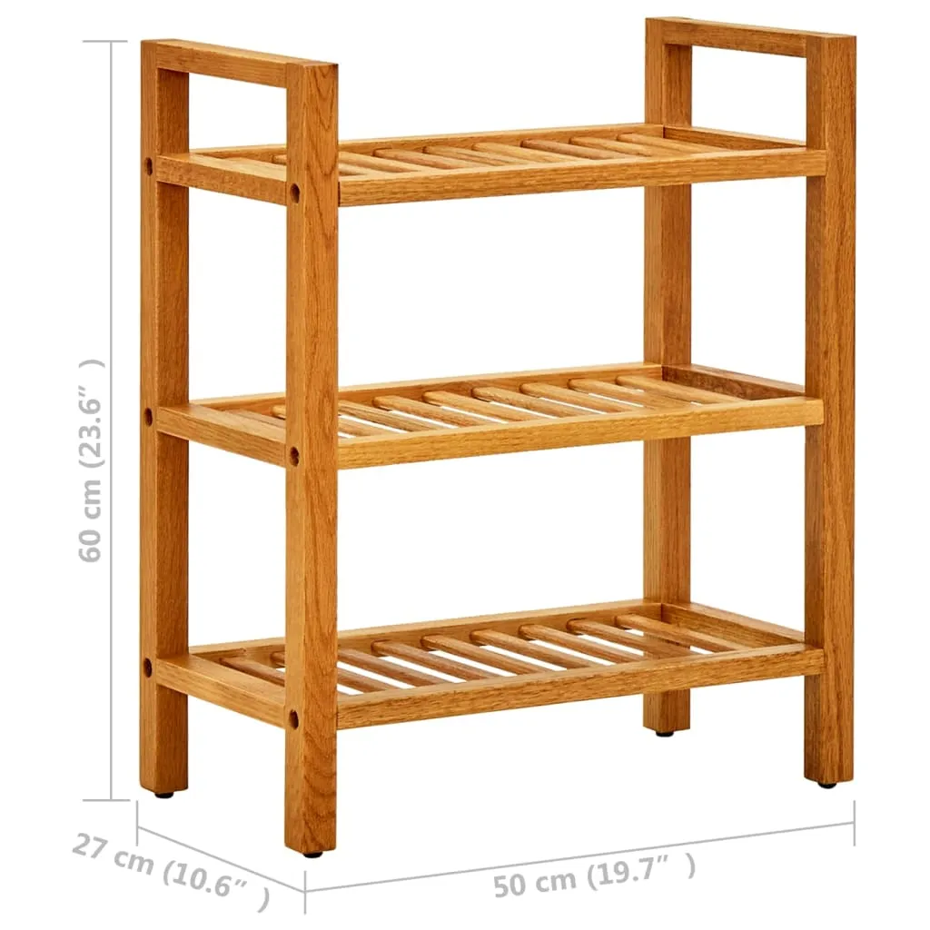 Shoe Rack Shoe Storage Organizer Shoe Shelf for Closet Solid Oak Wood