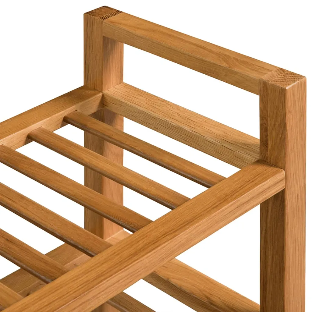 Shoe Rack Shoe Storage Organizer Shoe Shelf for Closet Solid Oak Wood
