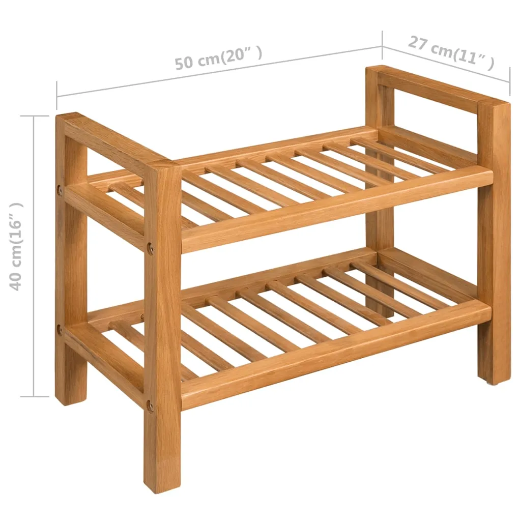 Shoe Rack Shoe Storage Organizer Shoe Shelf for Closet Solid Oak Wood
