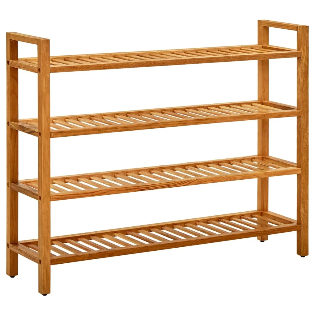 Shoe Rack Shoe Storage Organizer Shoe Shelf for Closet Solid Oak Wood