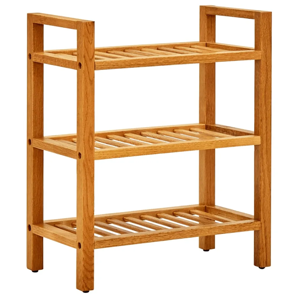 Shoe Rack Shoe Storage Organizer Shoe Shelf for Closet Solid Oak Wood
