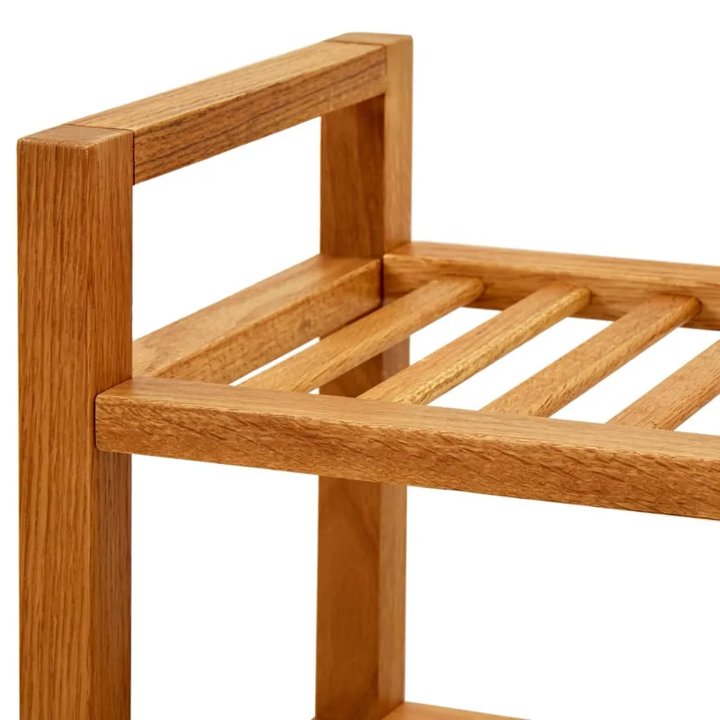 Shoe Rack Shoe Storage Organizer Shoe Shelf for Closet Solid Oak Wood