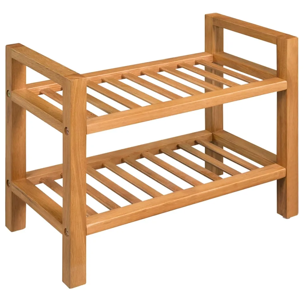 Shoe Rack Shoe Storage Organizer Shoe Shelf for Closet Solid Oak Wood