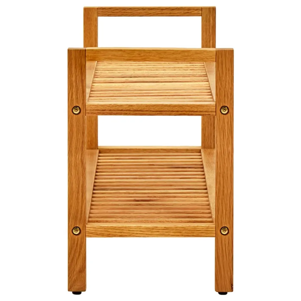 Shoe Rack Shoe Storage Organizer Shoe Shelf for Closet Solid Oak Wood
