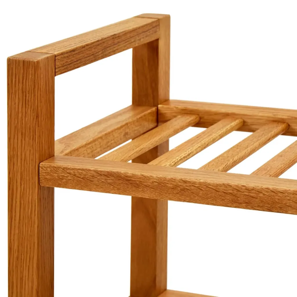 Shoe Rack Shoe Storage Organizer Shoe Shelf for Closet Solid Oak Wood