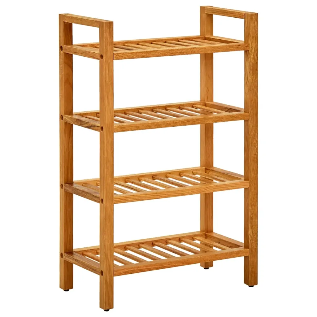 Shoe Rack Shoe Storage Organizer Shoe Shelf for Closet Solid Oak Wood