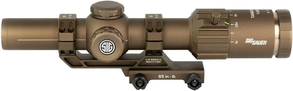 SIG SAUER Tango-MSR LPVO 1-6X24mm Waterproof Fog-Proof Rugged Tactical Hunting Rifle Scope | Second Focal Plane/F2 | Illuminated MSR BDC-6 Reticle
