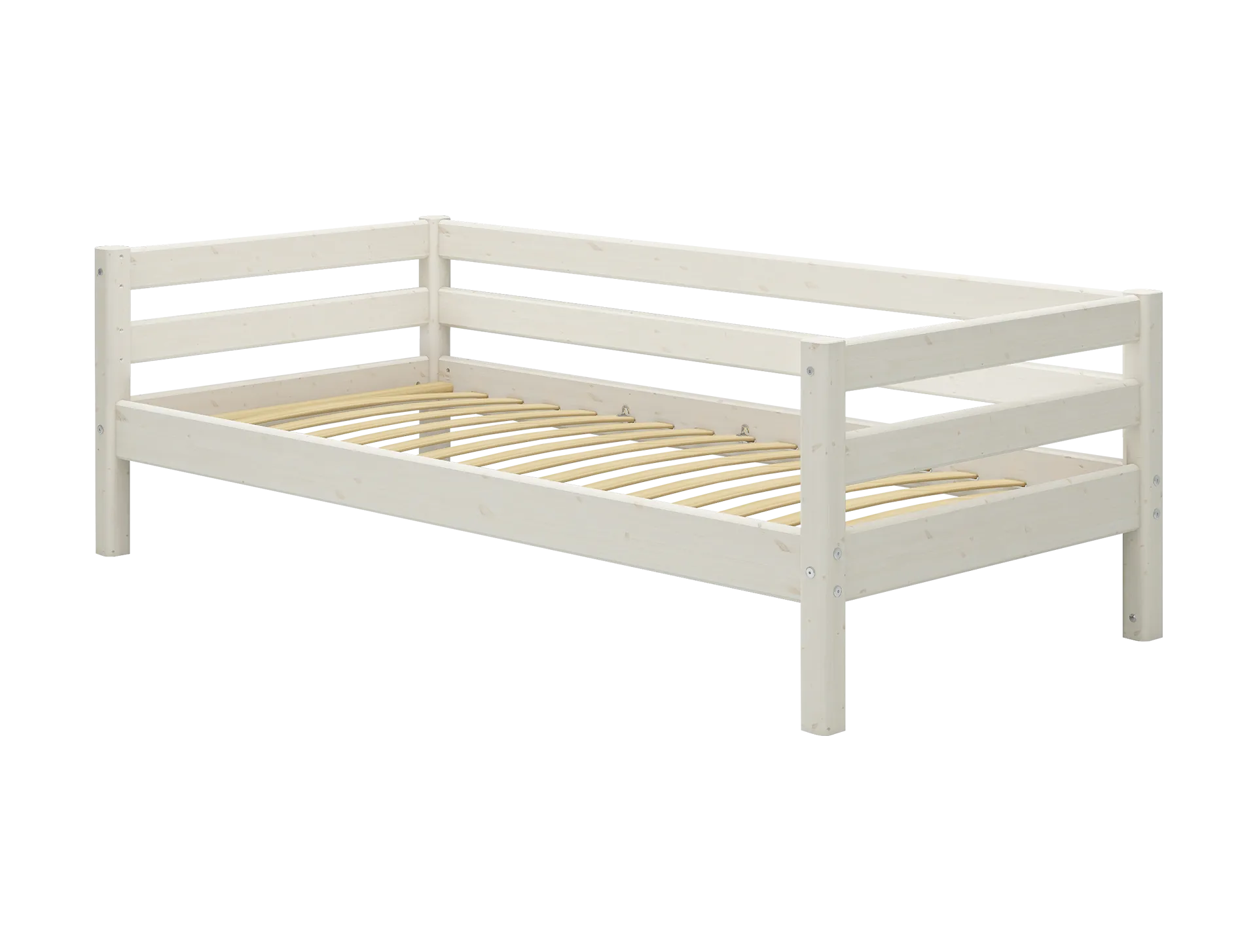 Single Bed, 90x200 cm, White