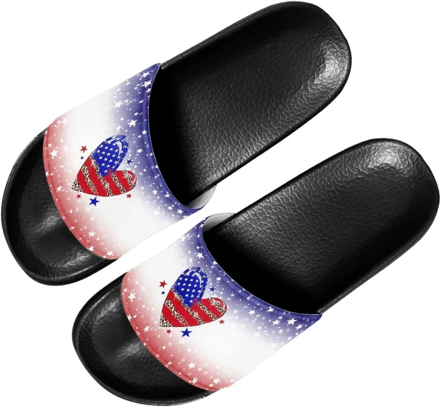 Slide Sandals for Women Girls Lightweight Non Slip Shower Shoes Comfotable Open Toe Single Band Slide Sandals Size 6-13.5