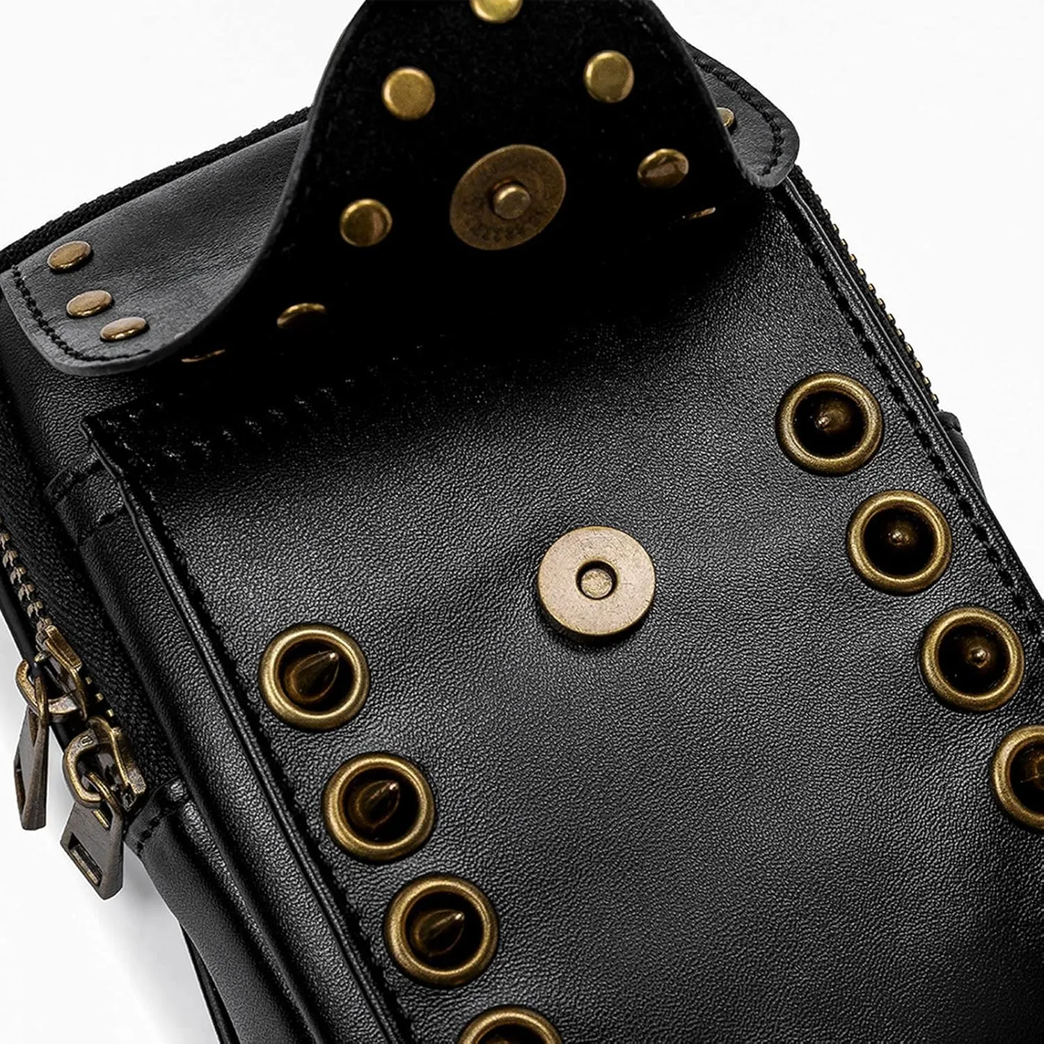 Small Crossbody Bag Shoulder Purse Leather Belt Pouch Travel Phone Holder Punk Medieval Vintage Festival Costume Accessory