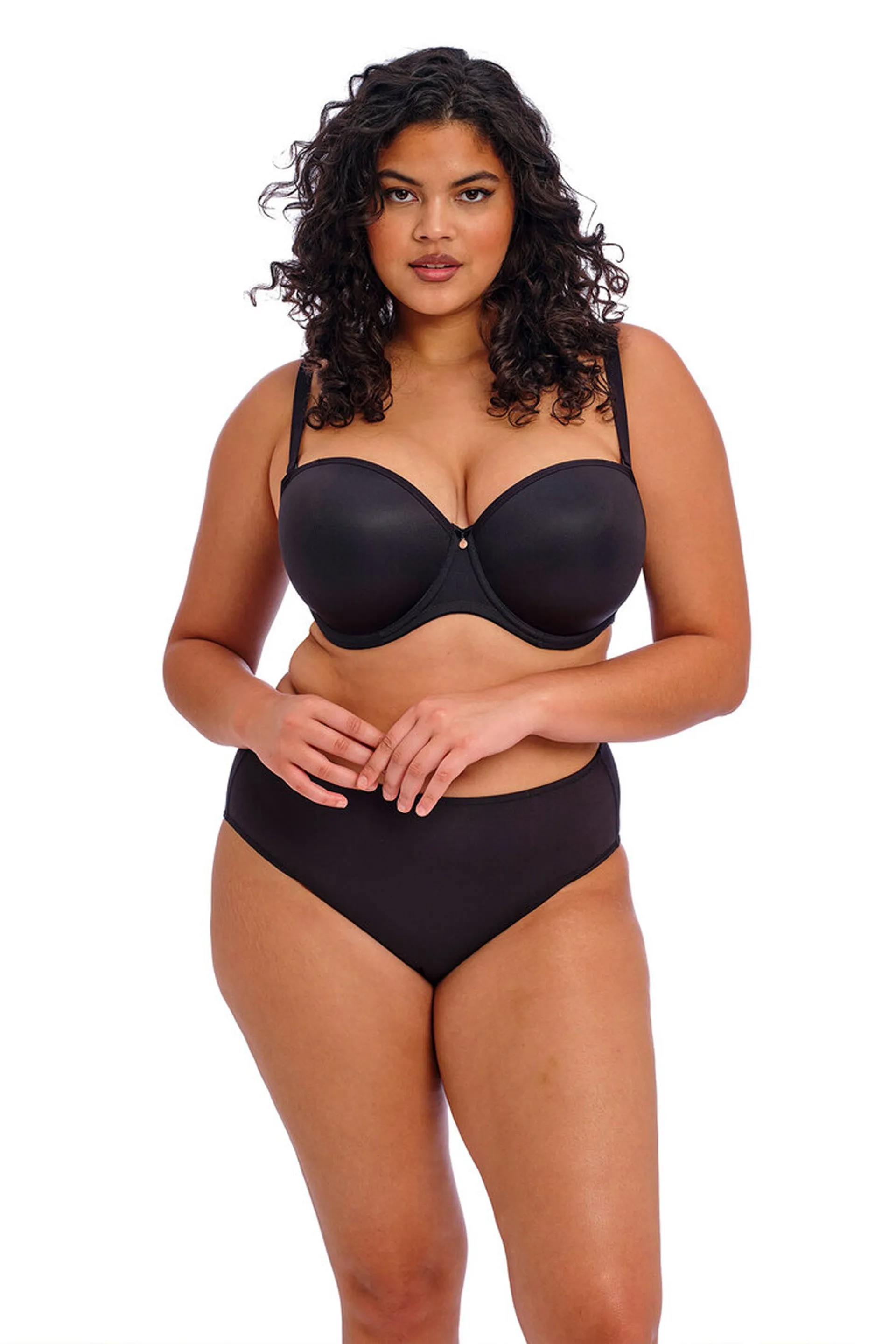 Smooth Moulded Strapless Bra Black