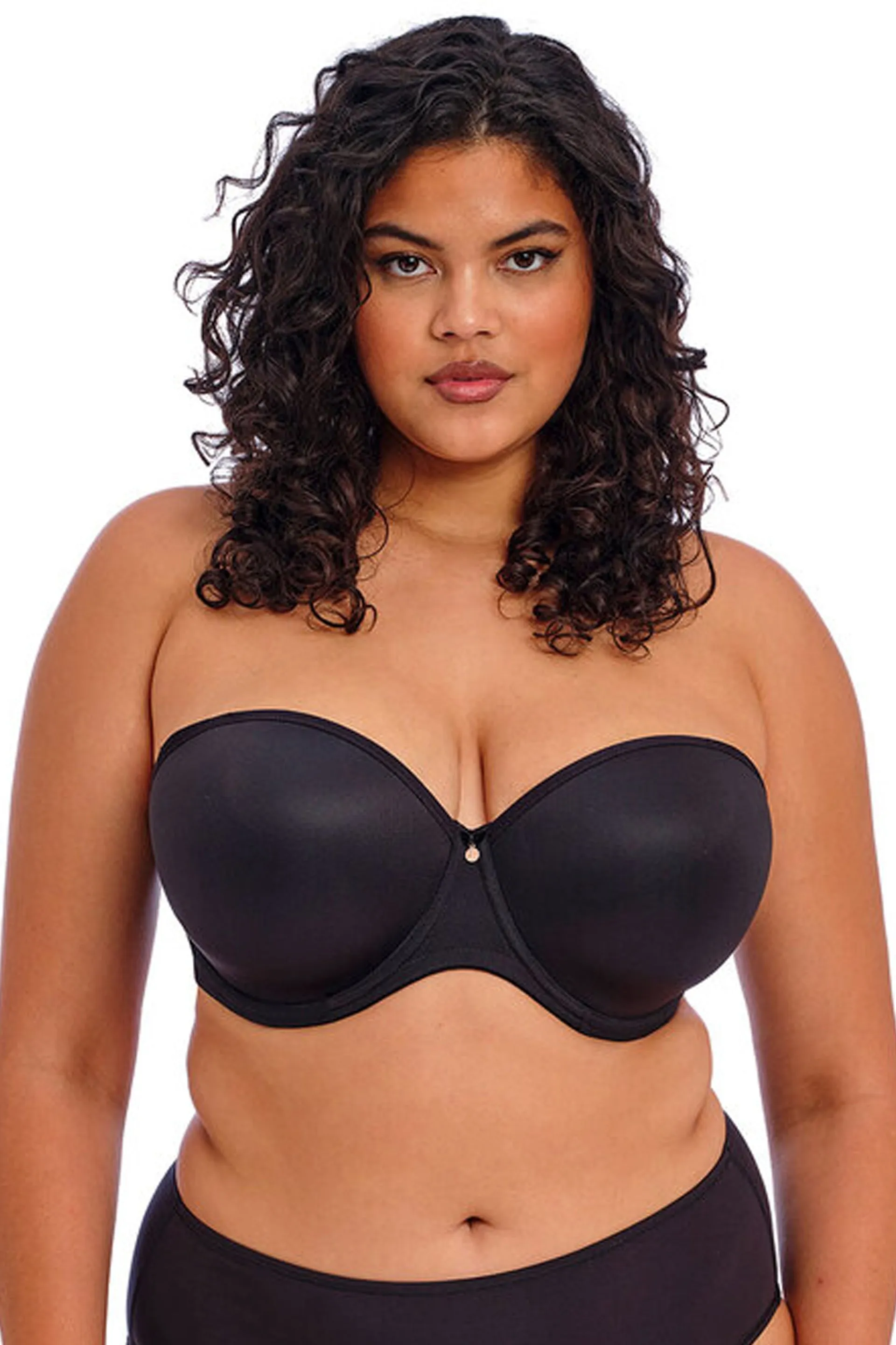Smooth Moulded Strapless Bra Black