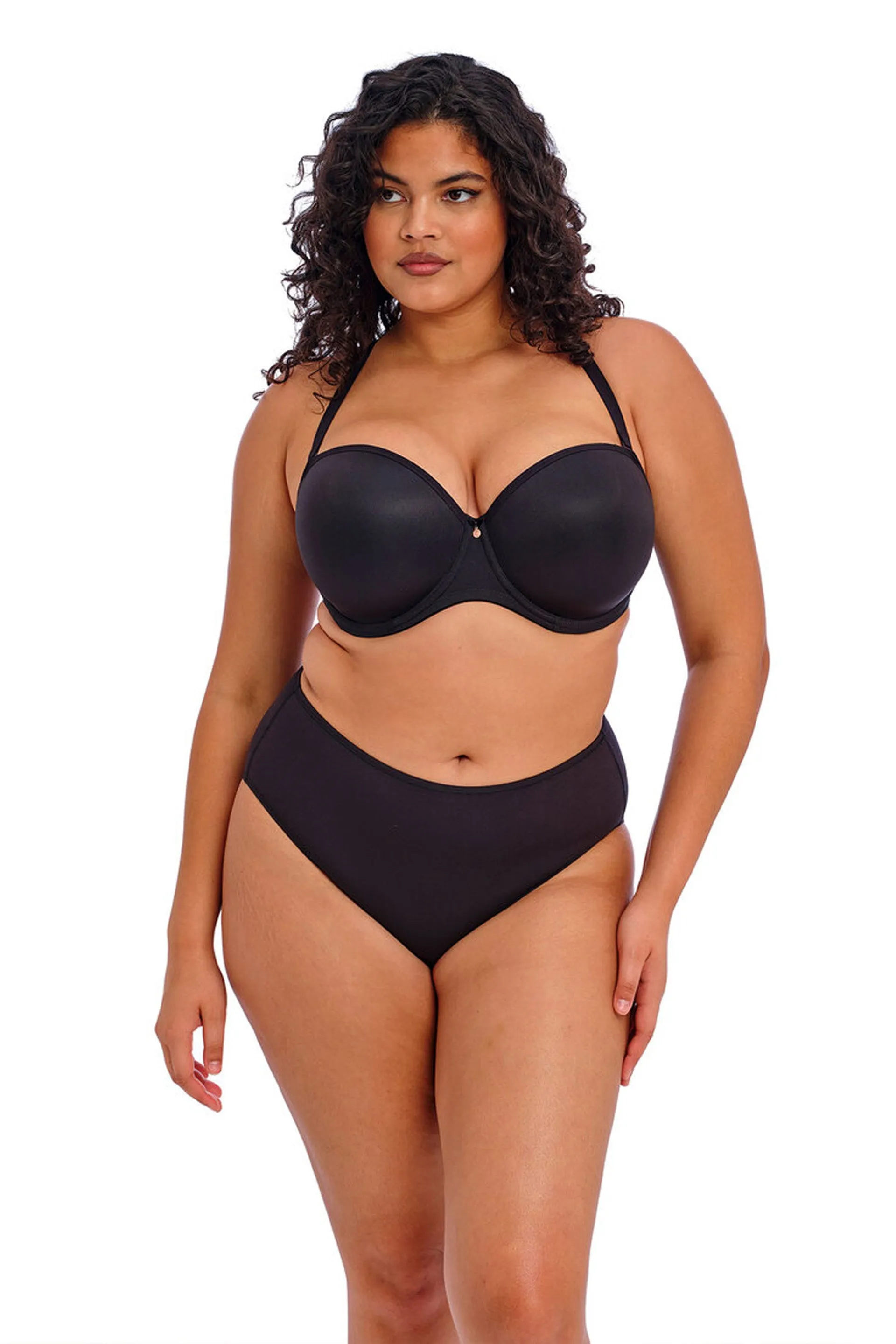 Smooth Moulded Strapless Bra Black