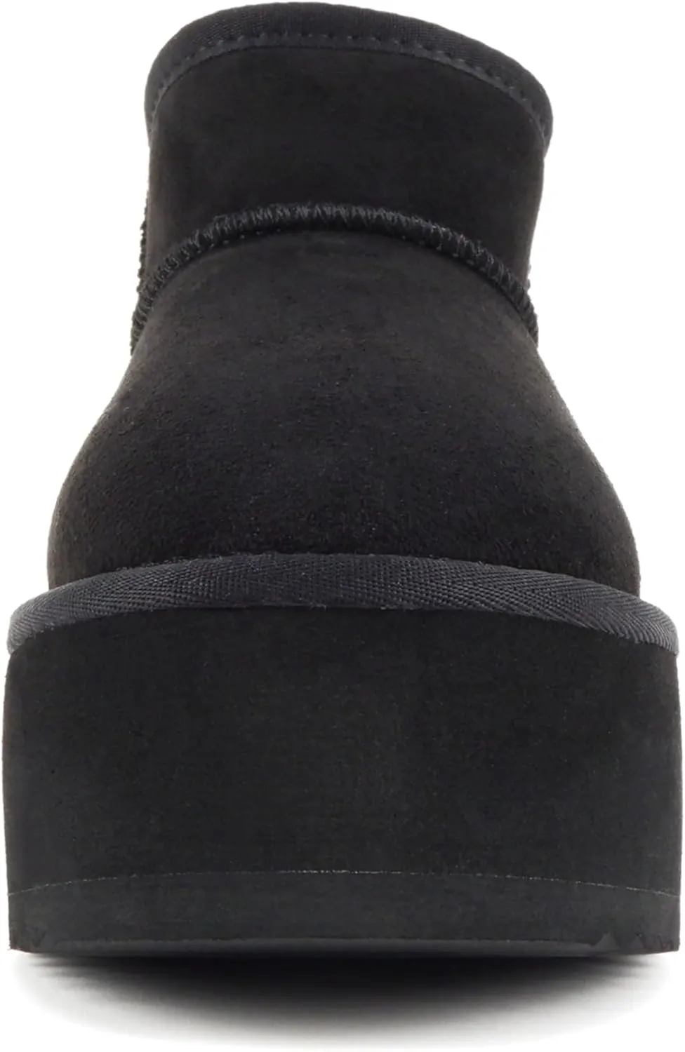 Soda “Benji” ~ Women Round Toe Flatform Sherpa-lined Ankle Bootie