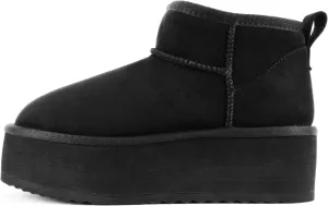 Soda “Benji” ~ Women Round Toe Flatform Sherpa-lined Ankle Bootie