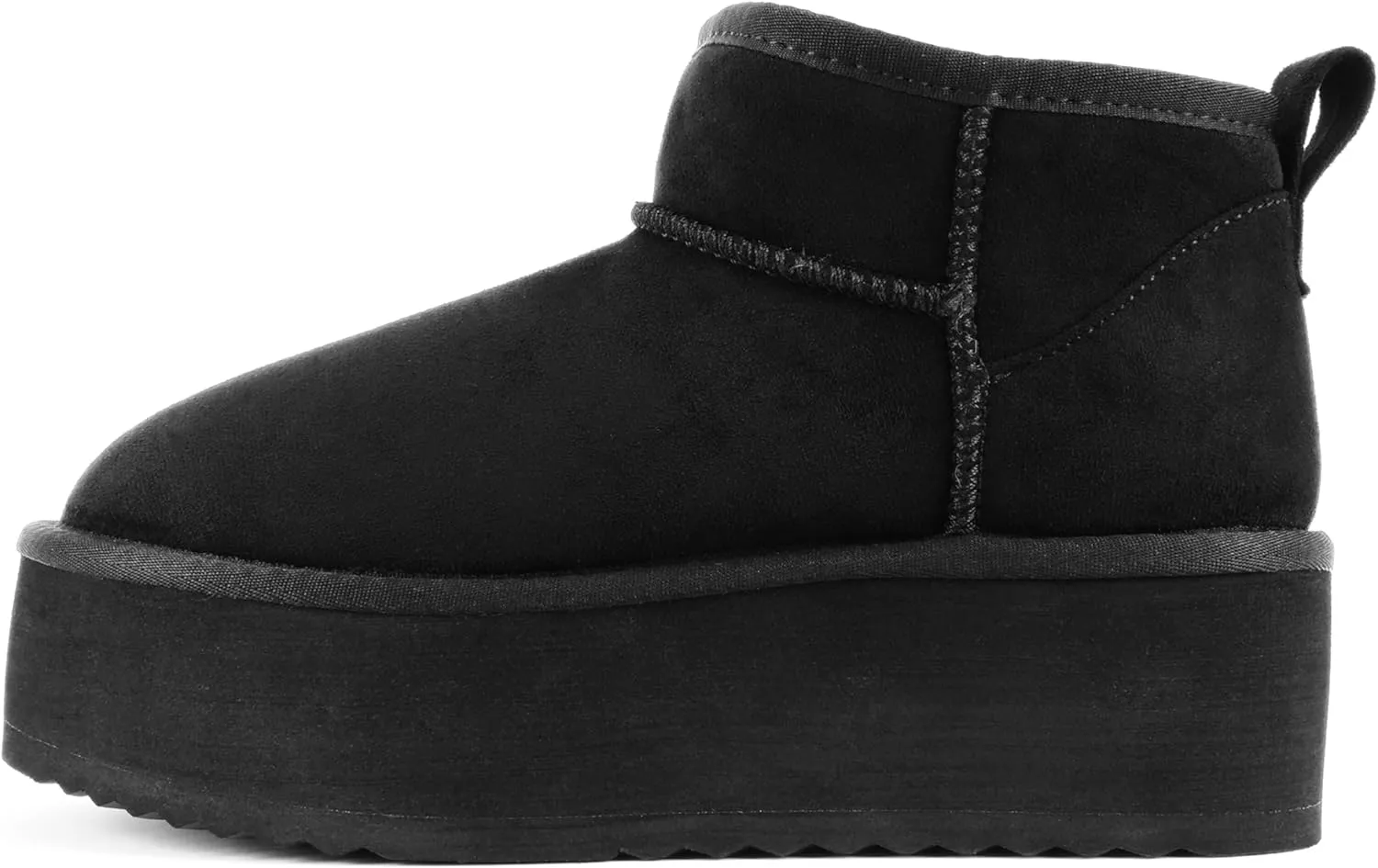 Soda “Benji” ~ Women Round Toe Flatform Sherpa-lined Ankle Bootie