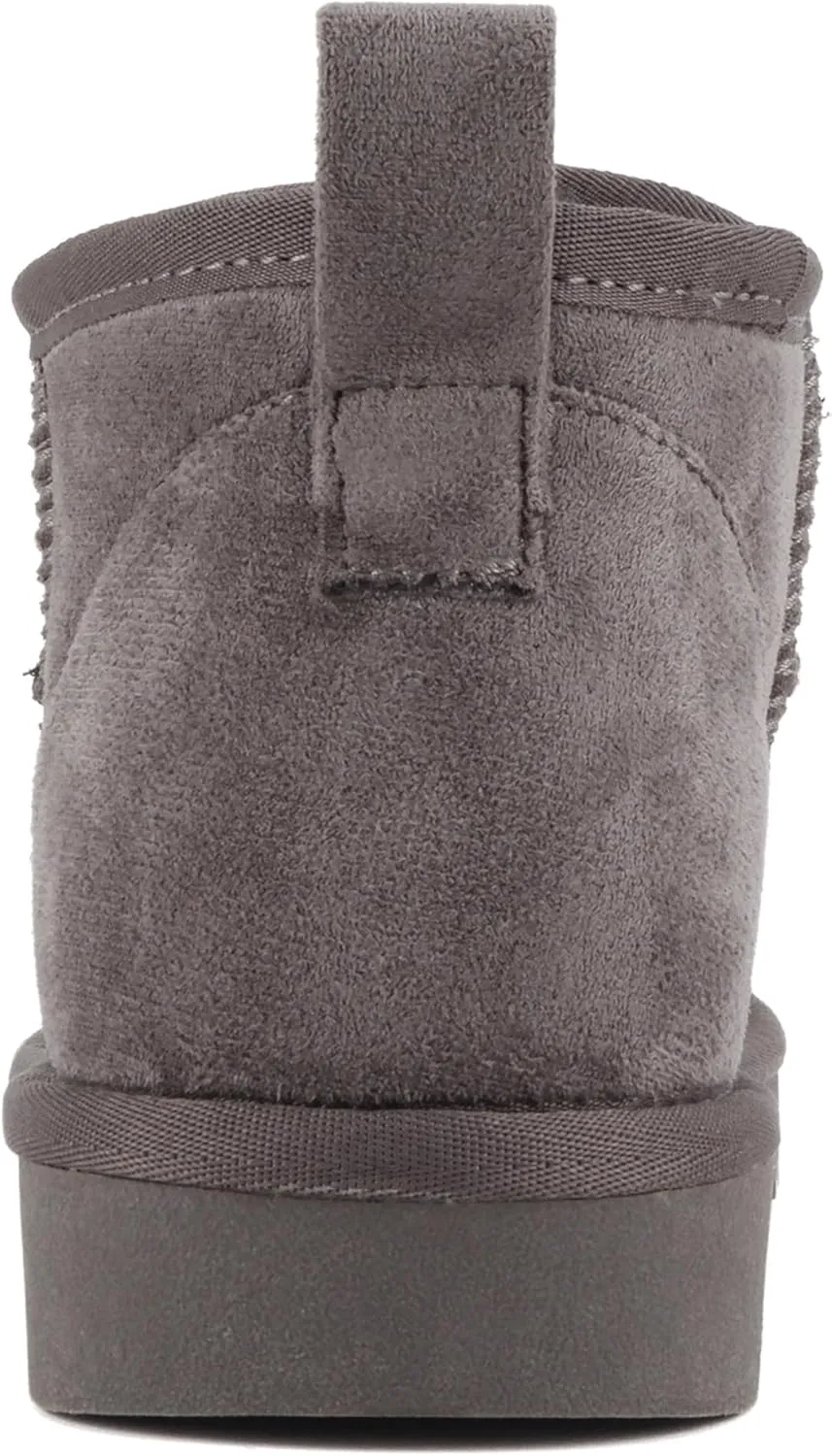 Soda “Mutual” ~ Women Round Toe Lug Sole Low Flatform Sherpa-lined Ankle Bootie
