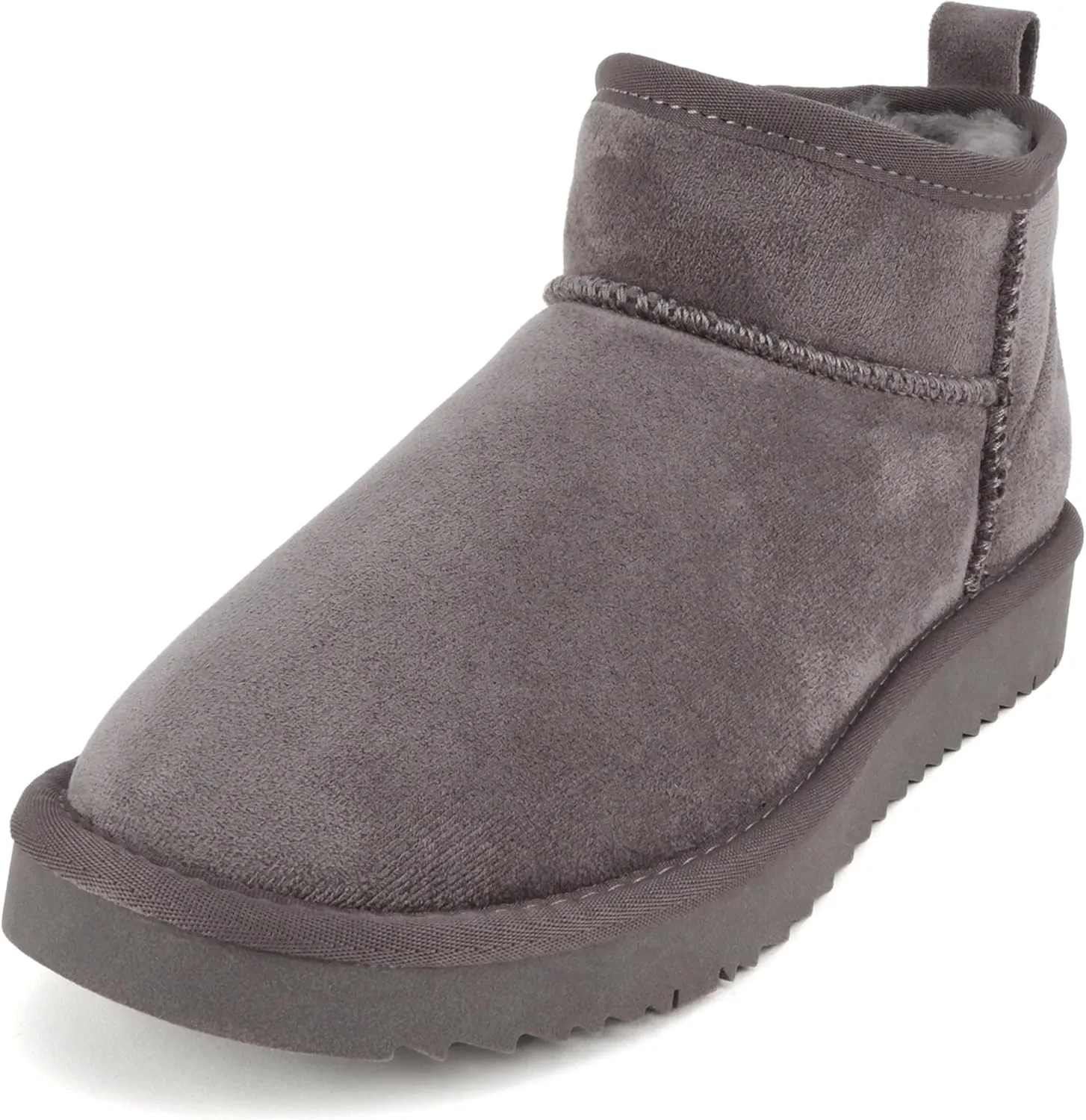 Soda “Mutual” ~ Women Round Toe Lug Sole Low Flatform Sherpa-lined Ankle Bootie