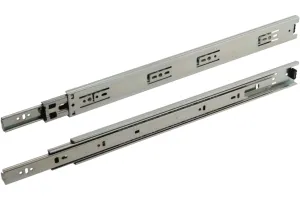 Soft-Close Regular-Close Drawer Slide 88 lb Loading Capacity Ball Bearing Runners Full Extension - 10 Pair