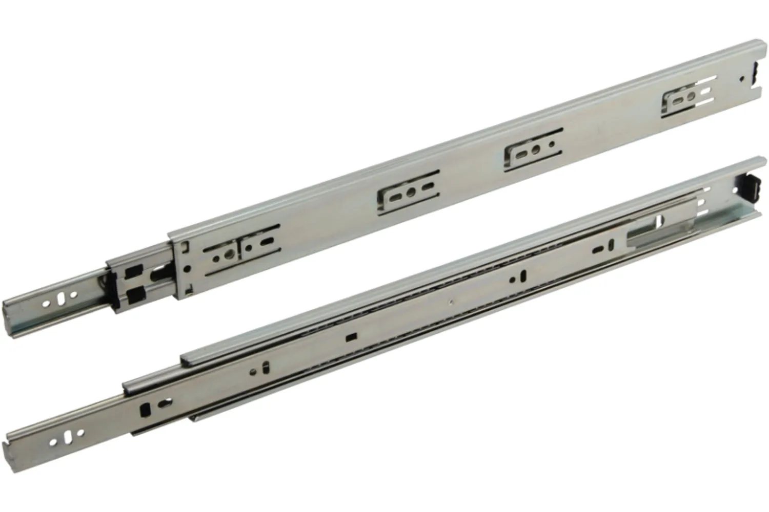 Soft-Close Regular-Close Drawer Slide 88 lb Loading Capacity Ball Bearing Runners Full Extension - 10 Pair