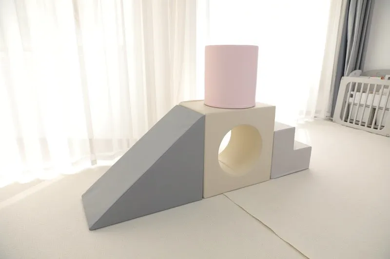Soft Play Step, Slide and Roll pink NEW SIZE