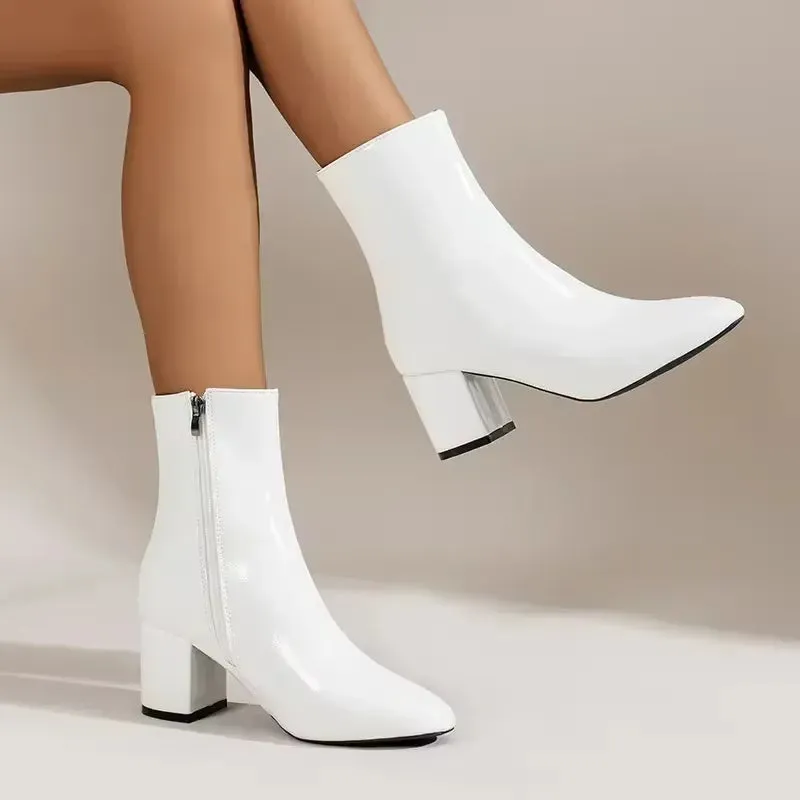 Sophisticated Chic Heel Ankle Boots