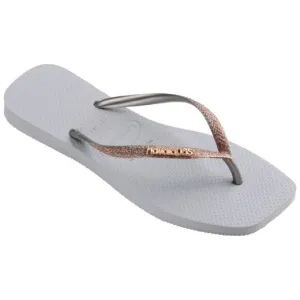 Special discount Ultimate Flip Light & - Gold - Rose Havaianas GLITTER Flops: Grey RubberSlim Womens SQUARE