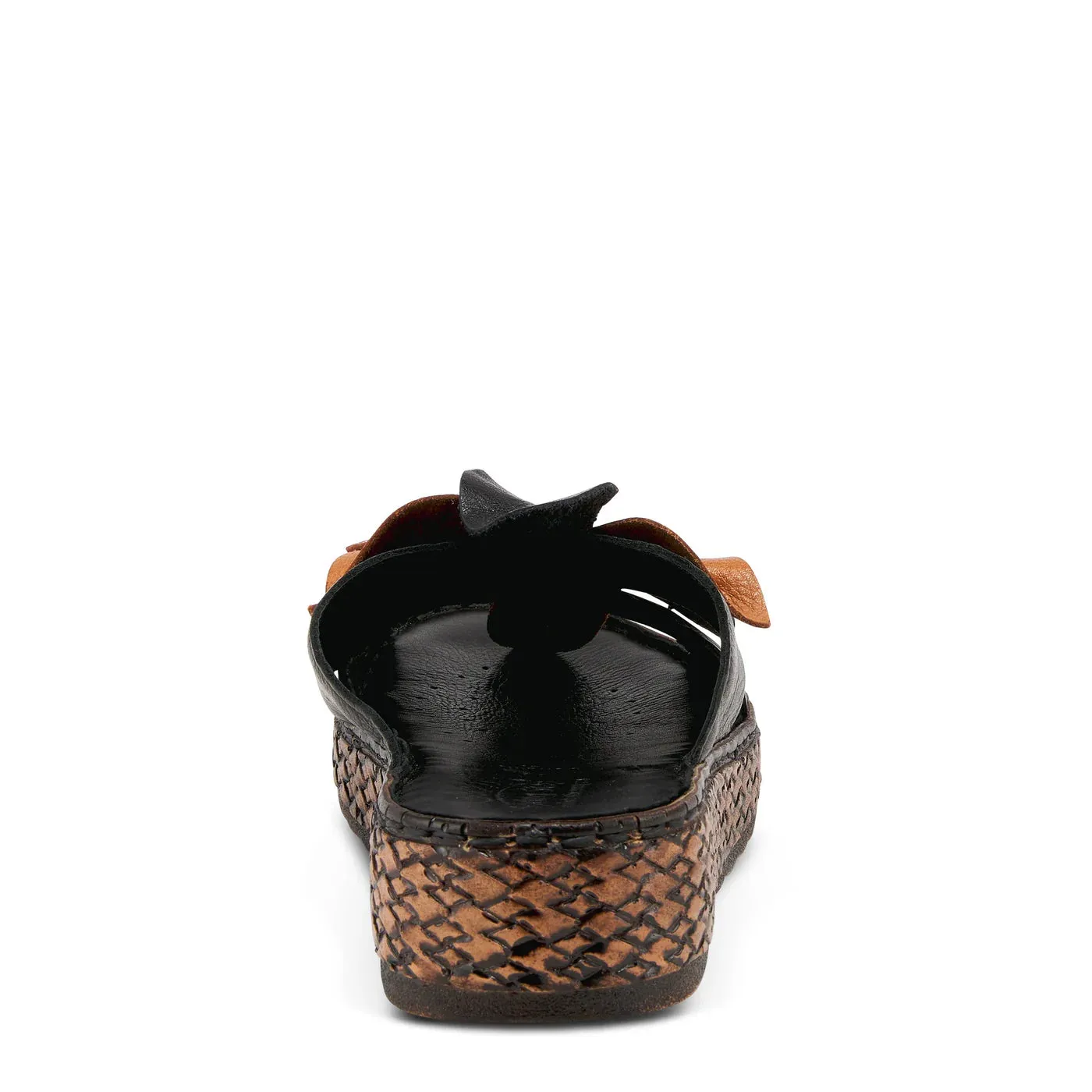 SPRING STEP HILARY SLIDE SANDALS BLACK