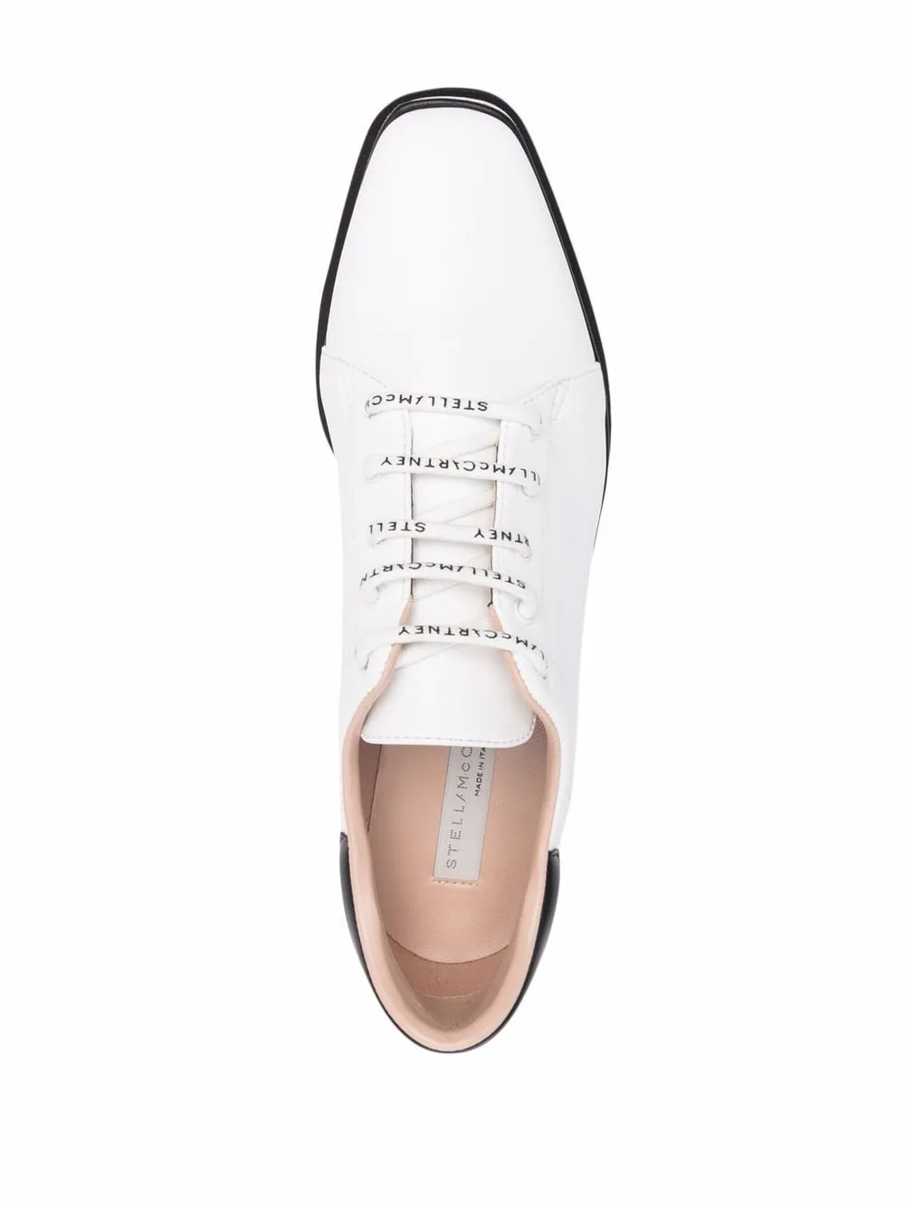 Stella McCartney White Perforated Logo Sneakers