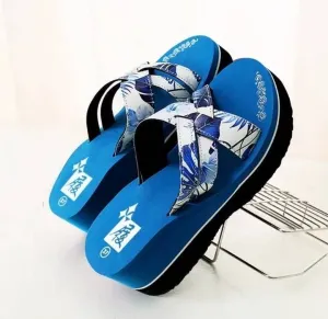 Stylish Floral Platform Flip-Flops for Women