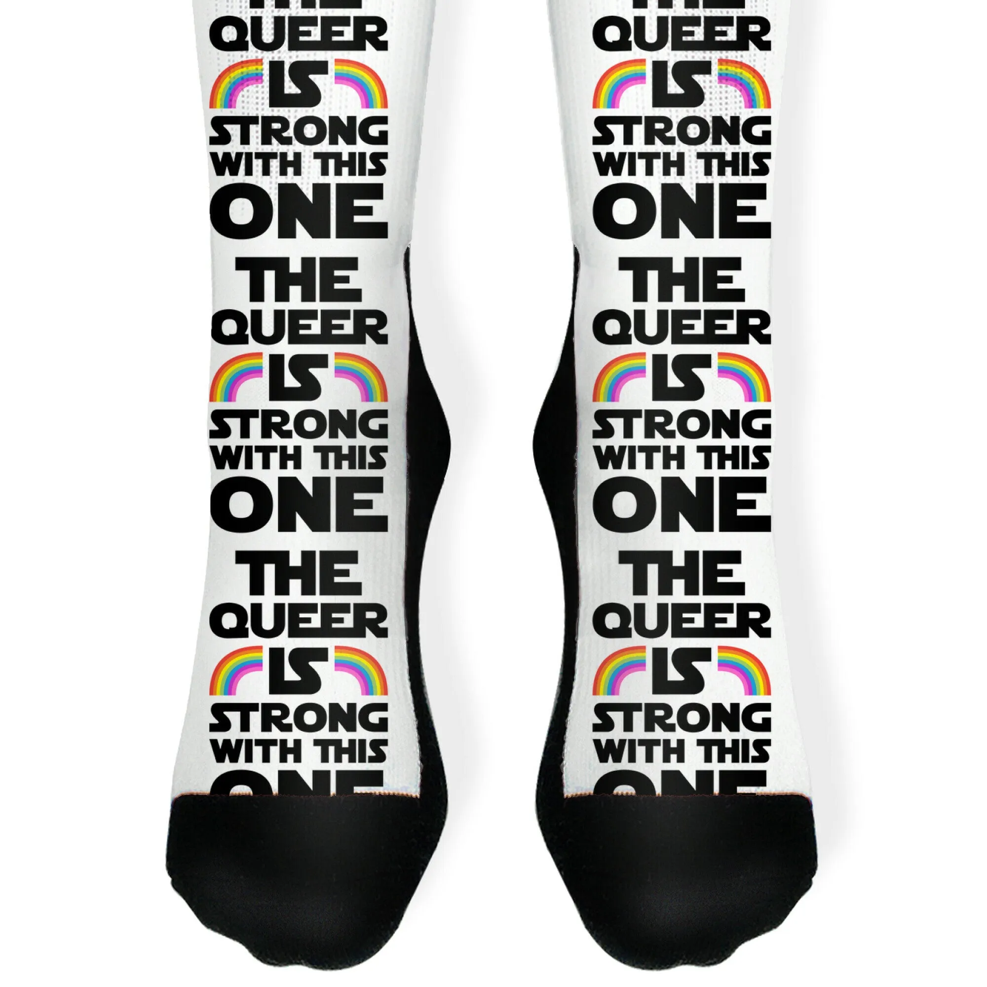 The Queer Is Strong With This One Socks