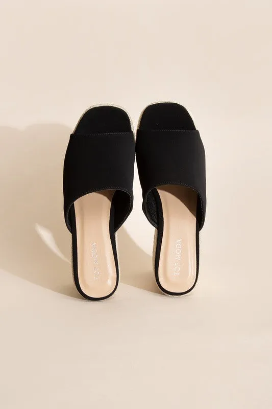 WEBSTER-20 PLATFORM WEDGE SLIDE SANDALS