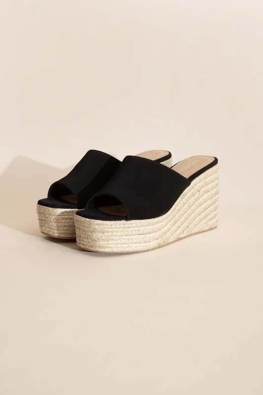 WEBSTER-20 PLATFORM WEDGE SLIDE SANDALS