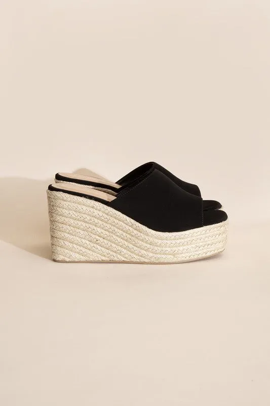 WEBSTER-20 PLATFORM WEDGE SLIDE SANDALS