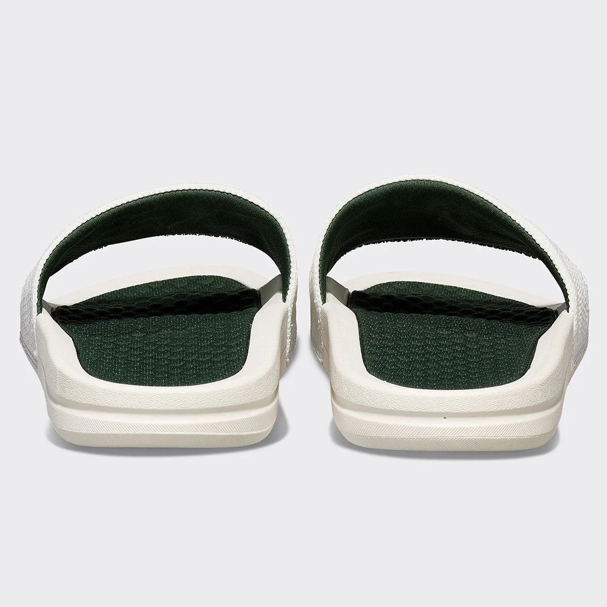 Women's | Big Logo TechLoom Slide | Ivory / Great Green