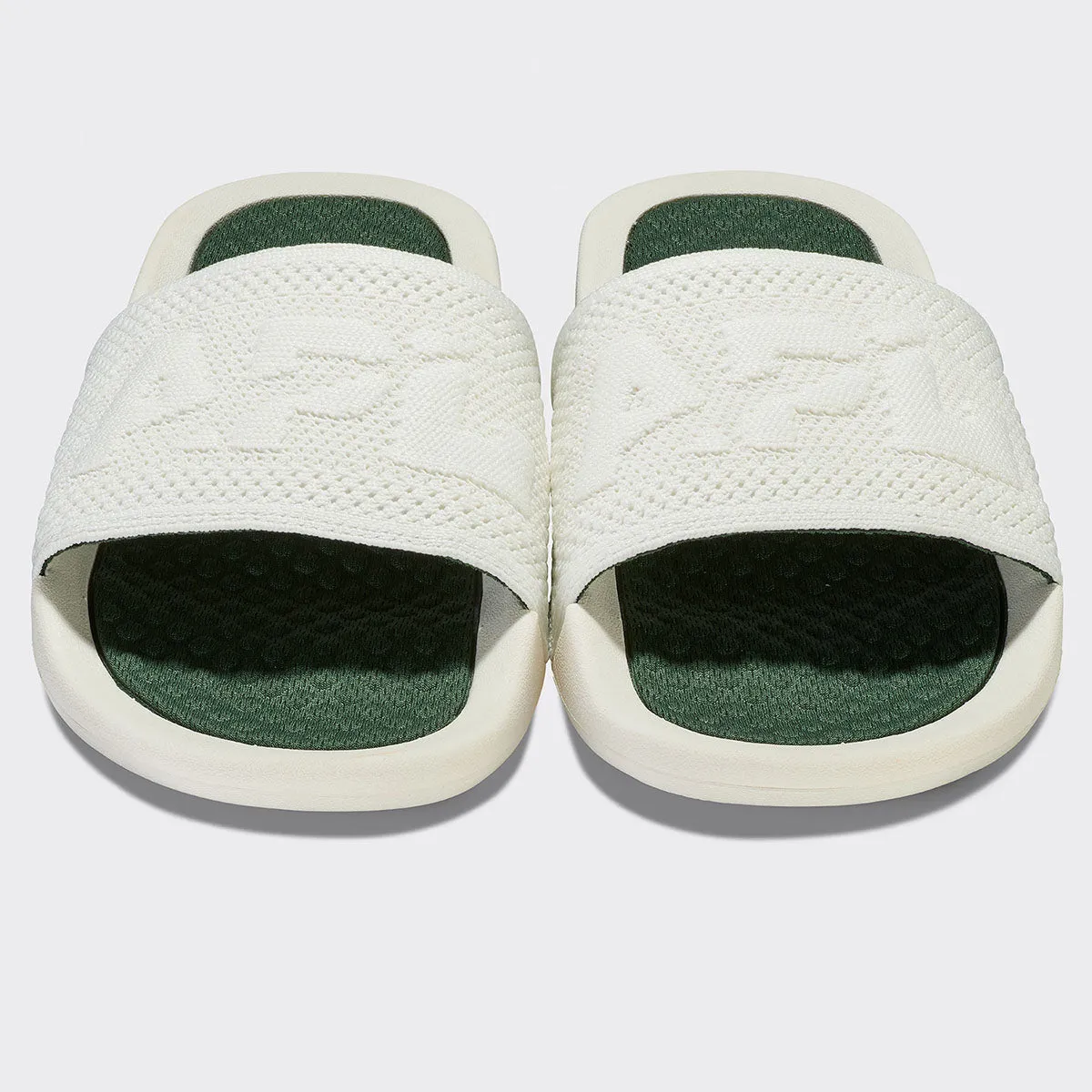 Women's | Big Logo TechLoom Slide | Ivory / Great Green