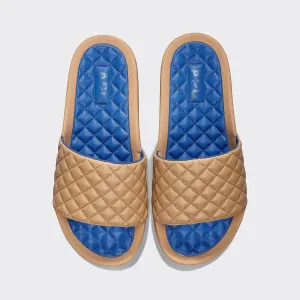 Women's | Lusso Slide | Tan / Cobalt