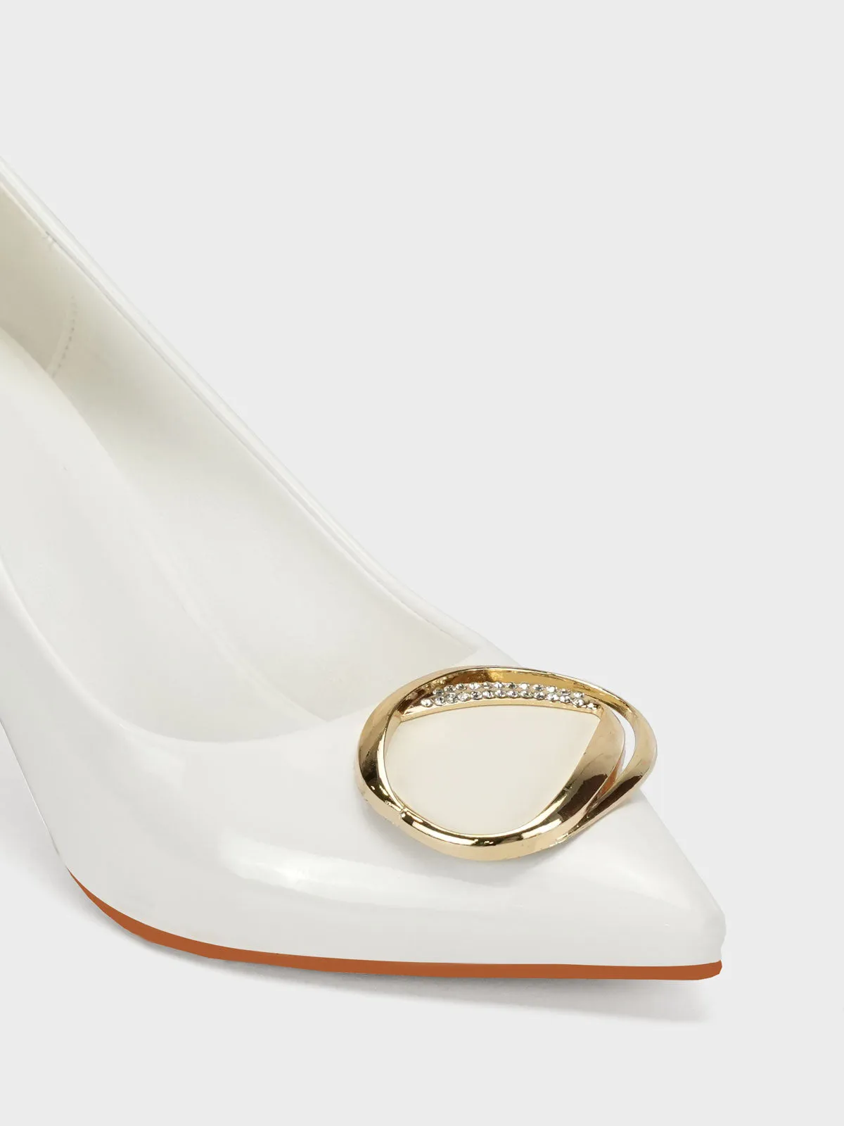 Womens "DARWISH" Pointy Toe Decorated Courts