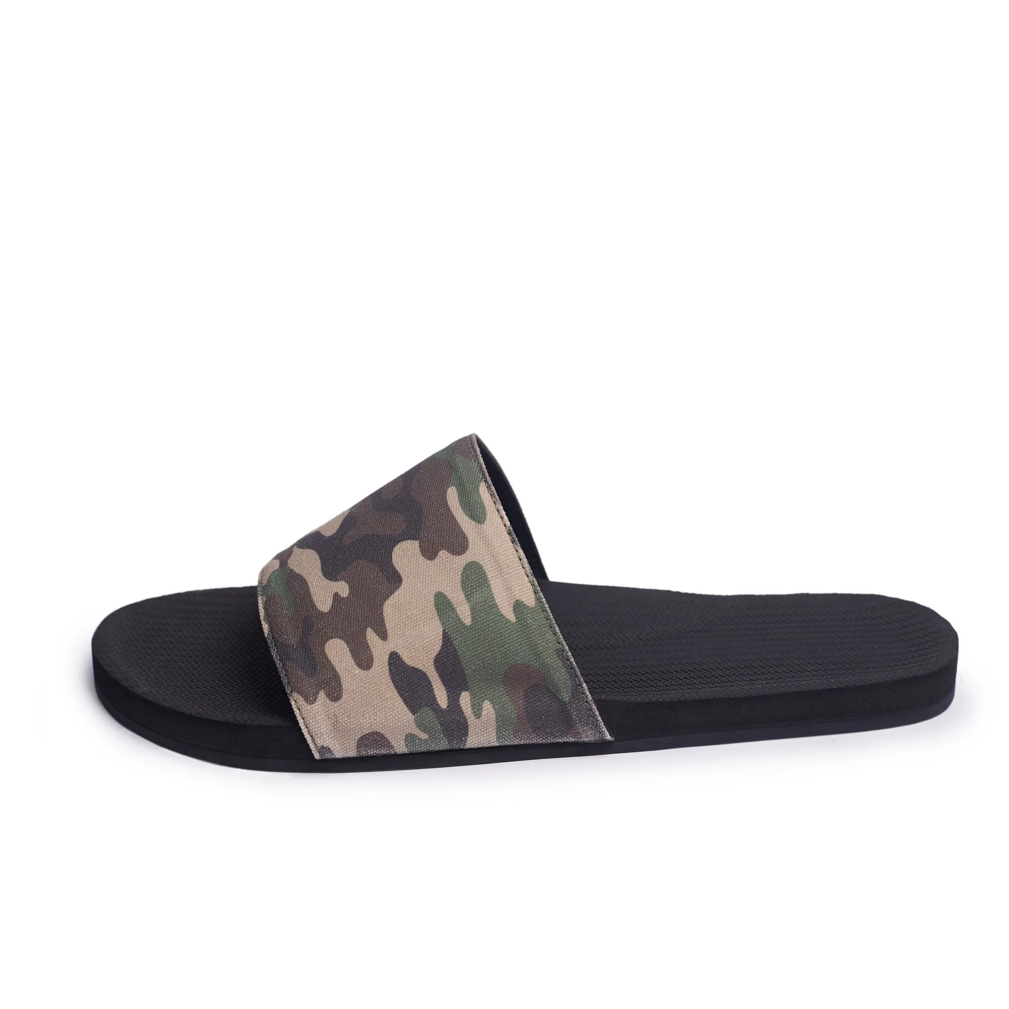 Women's Slide Black & Camo