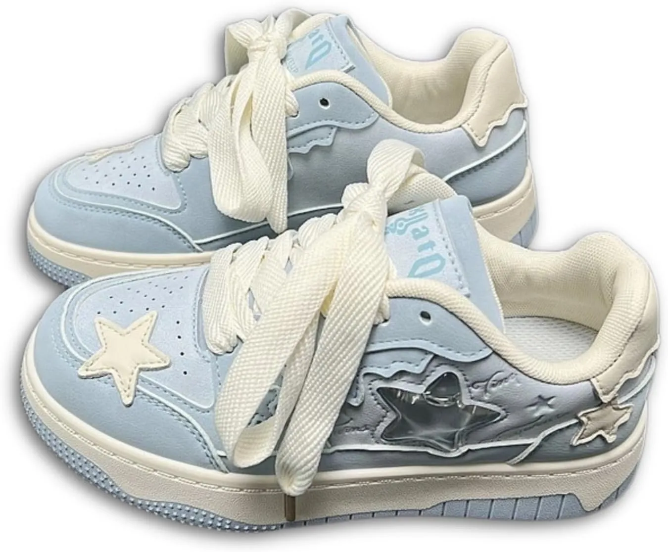 Women's Star Chunky Sneakers Y2k Aesthetic Cute Unique Comfort Casual Walking Creamy Stylish Platform Shoes for Sports