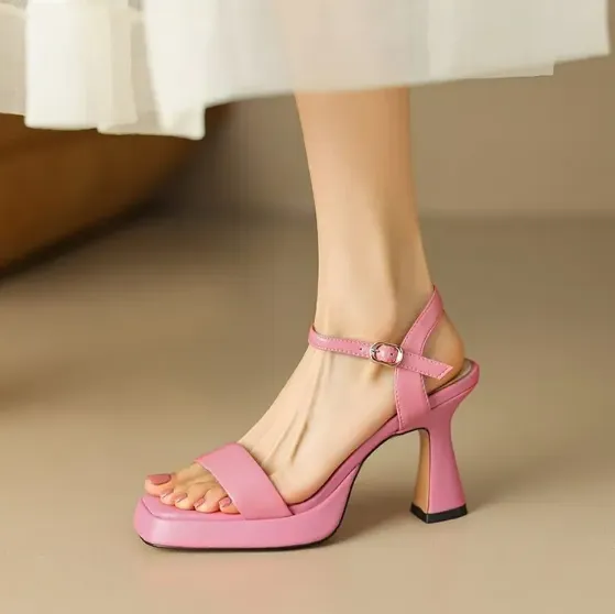 Women's - Stylish Platform Heels - Comfortable and Trendy Design - Perfect for Any Occasion