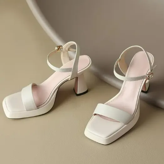 Women's - Stylish Platform Heels - Comfortable and Trendy Design - Perfect for Any Occasion