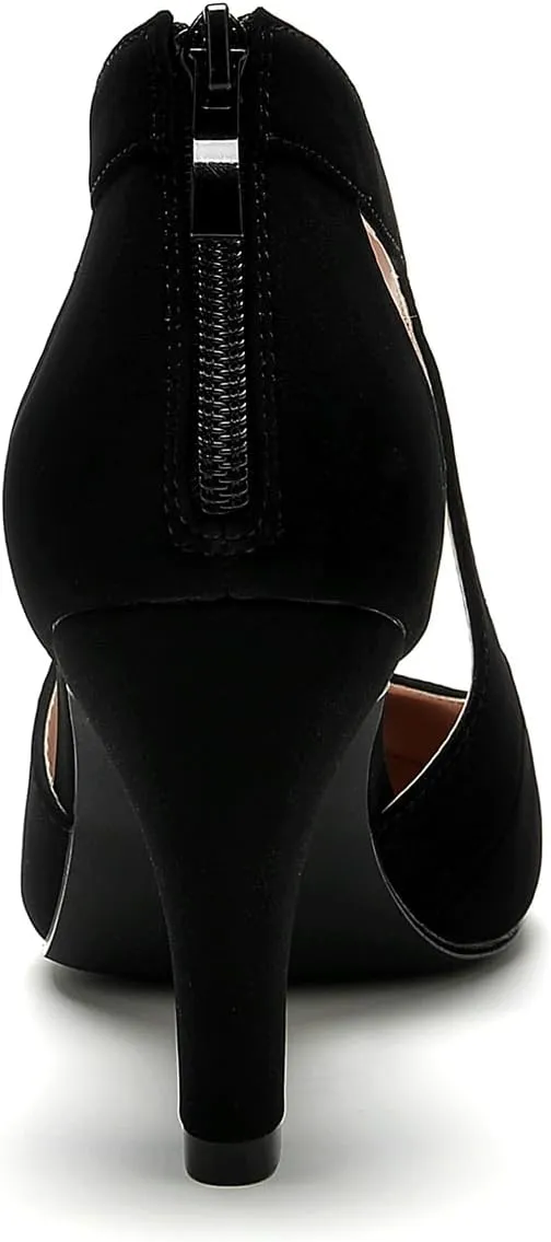 WuORWu Women's Closed Toe Pumps