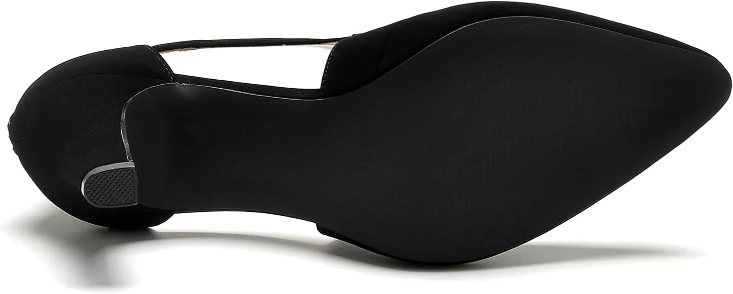 WuORWu Women's Closed Toe Pumps